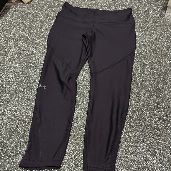 Under Armour Purple Performance Leggings High-Waisted - Picture 1 of 3